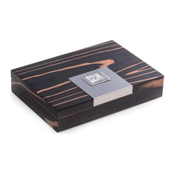 Ebony 12 Cigar Humidor - Decorative Boxes