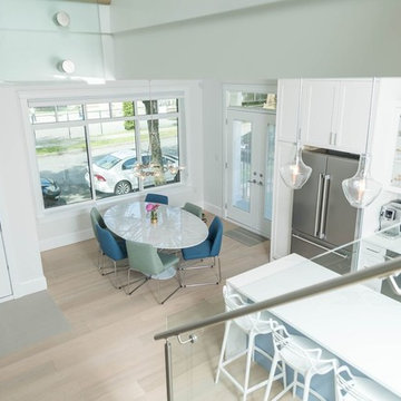 White Sleek Interior Custom Home