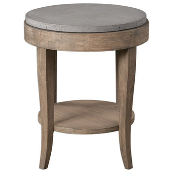 Uttermost 25909 Deka - 28.5 inch Round Accent Table