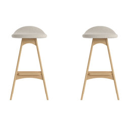 Kim Set of 2 Bar Stools - Bar Stools And Counter Stools