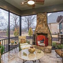 outdoor fireplace