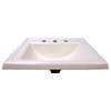 Nantucket Sinks 23" Rectangular Drop-In Ceramic Sink