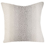 StyleCraft - Myles Ivory Pillow Down Feather Insert - The Harp and Finial Myles Ivory Pillow is the perfect neutral choice to complement contemporary interior design. Featuring a down feather insert and abstract dot pattern with a gradient in grey, this pillow is subtle and versatile. It's an understated option that is well-suited to any room in the home.