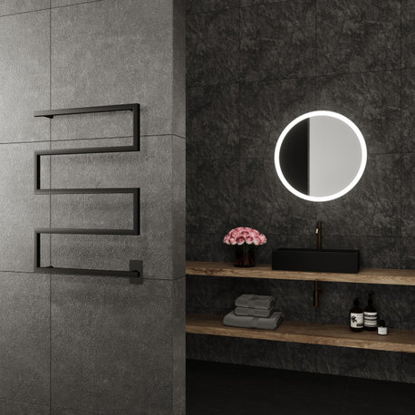 Metis Towel Warmer, Black