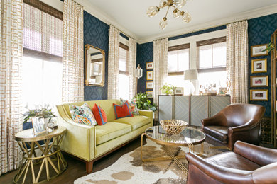 Inspiration for a mid-sized timeless home bar remodel in Charleston