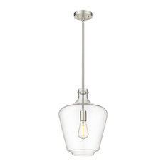 Lowell 1-LT 12" Mini Pendant 493-1S-SN-G502-12, Brushed Satin Nickel
