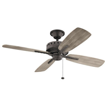 Ceiling Fan - Utilitarian inspirations - 14 inches tall by 52 inches