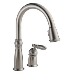 Delta Victorian&reg; Single Handle Pull-Down Kitchen Faucet - Kitchen Faucets