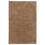 Chandra - Ensign Contemporary Area Rug, Brown - Update the look of your living room, bedroom or entryway with the Ensign Contemporary Area Rug from Chandra. Handwoven by skilled artisans, this rug features authentic craftsmanship and a plush, handmade construction with no backing. The rug has a 1" pile height and is sure to make a cozy statement in your home.