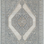 Rugs America - Rugs America Milford MD35A Transitional Vintage Ivory Windsor Area Rug 8'x10' - This unique area rug finds a playful balance between intricate design and negative space, featuring a timeless pattern flowing with interwoven motifs and immaculate linework. The center medallion surrounded by creatively placed negative space creates an eye-catching element, unique from your typical traditional heirloom. With every fiber impeccably power loomed into place, our Ivory Windsor area rug is equally as durable and soft as it is visually stunning, guaranteed to provide years and years of functional sophistication. Features