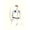 Original Art of the NCAA 1887 Notre Dame Fighting Irish Uniform