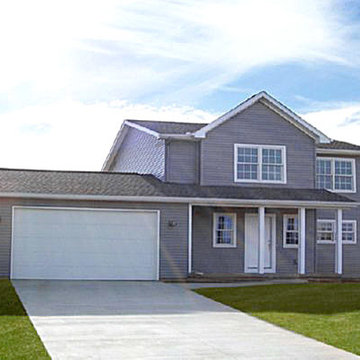 New home front elevation