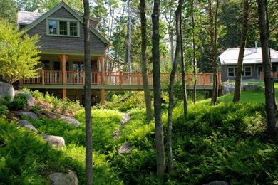 Photo of a rustic landscaping in Portland Maine.