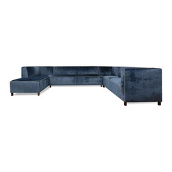 Tottenham Sofa in Navy - Corner Sofas