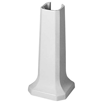 Duravit 0857910000 1930 Ceramic Pedestal Base Only (Sink Sold Separate) - White