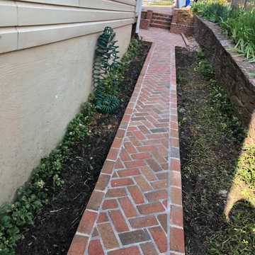 Brick Paver Driveway, Steps, Patio, Herb Garden, and Walkway in Bethesda MD