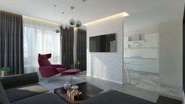 Дизайн интерьера четырёхкомнатной квартиры 122 кв.м в современном стиле