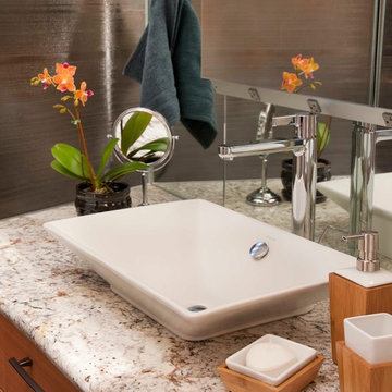 Contemporary Bath in a Historic Home