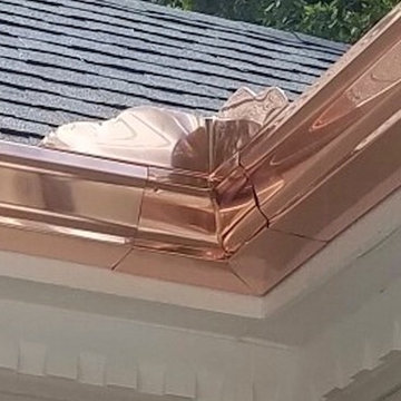 Copper Gutter & Downspouts