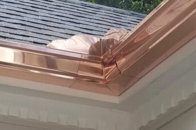 Copper Gutter & Downspouts