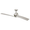 54 in Modern Ceiling Fan with Remote Control, Silver