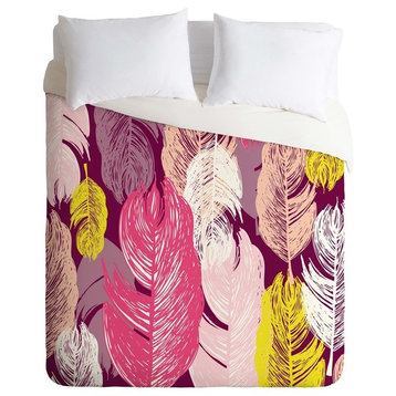 Deny Designs Rachael Taylor Funky Feathers Duvet Cover - Lightweight