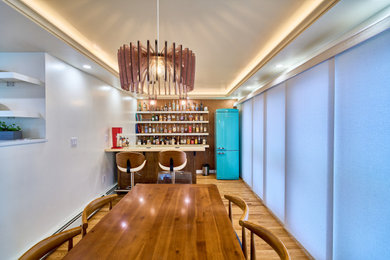 Example of a dining room design in Providence