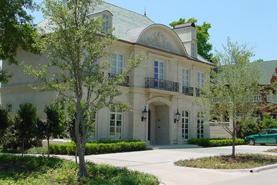 Inspiration for a stone exterior home remodel in Austin