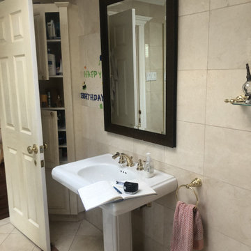 Curated master bathroom