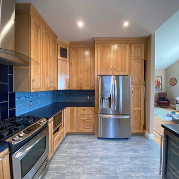Oakland Hills Blue Kitchen