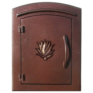 Manchester Security Drop Chute Mailbox With "Decorative AGAVE Logo" Faceplate