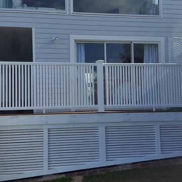 Duralife Railings installed at a beachside location