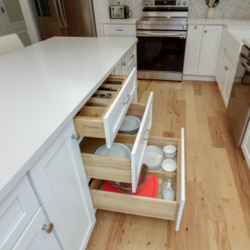 Shaker White Kitchen With Quartz