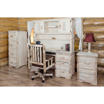 Montana Collection 4-Drawer File Cabinet, Ready to Finish