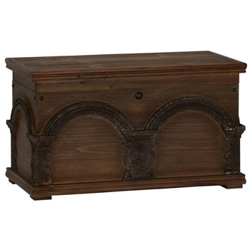 Small Wooden Arch Storage Trunk