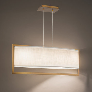 Park Avenue LED Pendant in Aged Brass