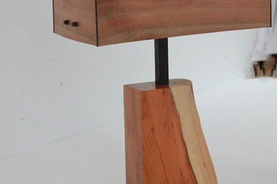 Yew Wood Table Lamp