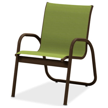Gardenella Sling Arm Chair, Textured White/Red Fabric, Textured Kona, Lime