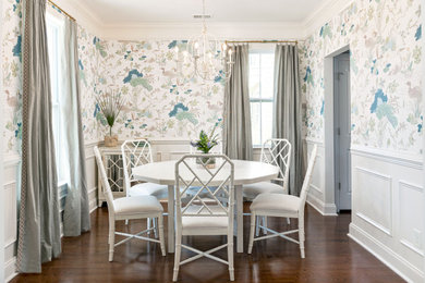 Beach style dining room photo in Charleston