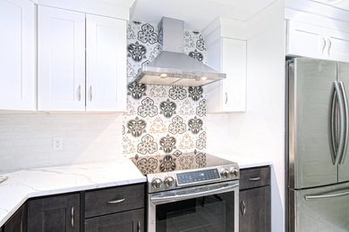Transitional kitchen photo in Boston
