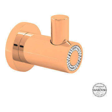 MUSE DIAMOND ROBE HOOK. ROSE GOLD.