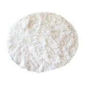 Faux-Fur Sheepskin Rug, 30"