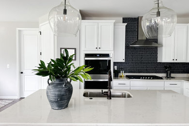 Inspiration for a transitional kitchen remodel in Detroit