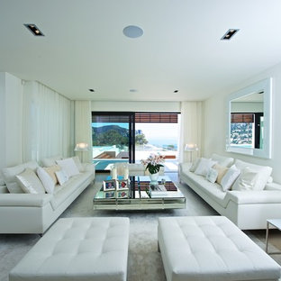 Design ideas for a mediterranean living room in Other.