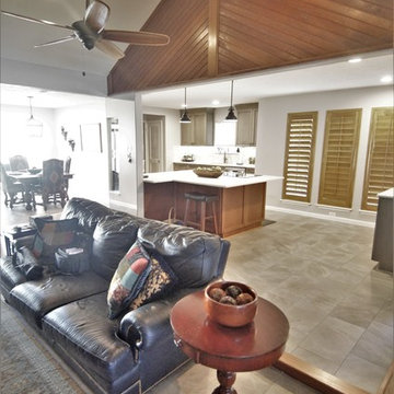Longcliffe Kitchen open concept to den