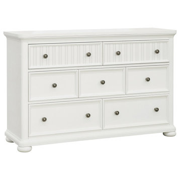 Savannah 7-Drawer Dresser, White