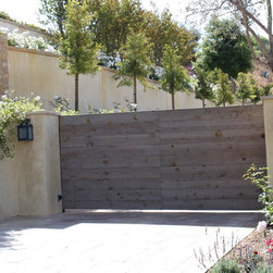 Contemporary Motorized Driveway Gate - Slide Gate - Home Fencing And Gates