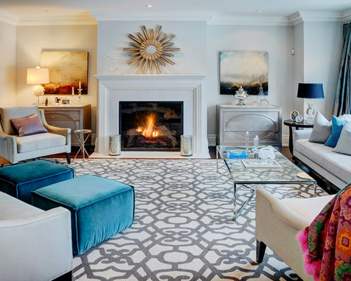 Best Blue Gray Area Rug Design Ideas & Remodel Pictures | Houzz - SaveEmail