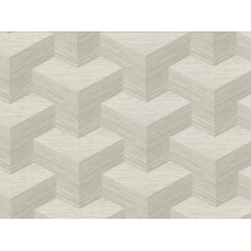 2829-82053 Y Knot Light Grey Geometric Texture Wallpaper A-Street Prints