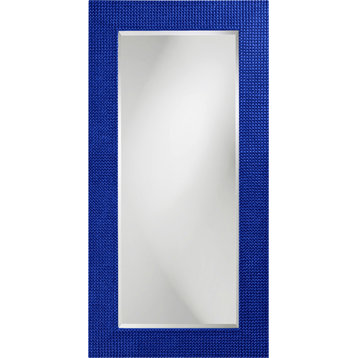 Howard Elliott Lancelot Tall Leaf Mirror, Royal Blue